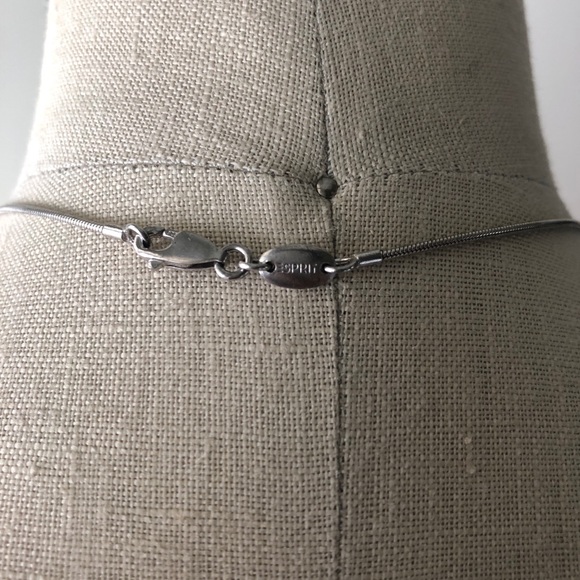 Beautiful Esprit necklace with pink stone ! - Picture 2 of 3